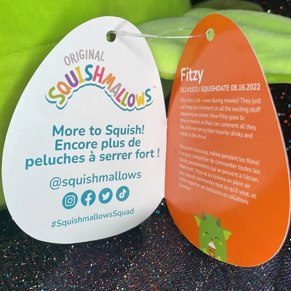 ⭐️BNWT 12” Fitzy the Goblin Drinking Pumpkin Latte Squishmallow First to market! - Picture 8 of 13